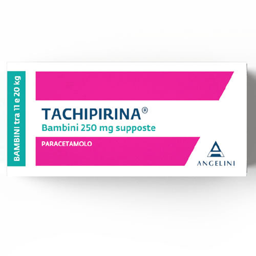 TACHIPIRINA BAMBINI 250 MG SUPPOSTE 20 SUPPOSTE IN BLISTER PVC/PE