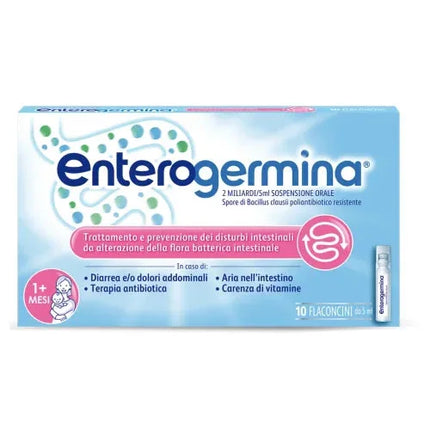 ENTEROGERMINA 2 MILIARDI/5 ML SOSPENSIONE ORALE 10 FLACONCINI 5 ML - Farmaspeed