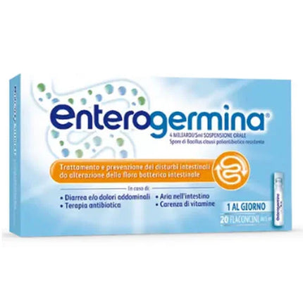 ENTEROGERMINA 4 MILIARDI/5ML SOSPENSIORE ORALE 20 FLACONCINI - Farmaspeed