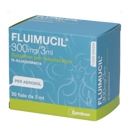 FLUIMUCIL 300 MG/3 ML SOLUZIONE PER NEBULIZZATORE 20 FIALE DA 3 ML