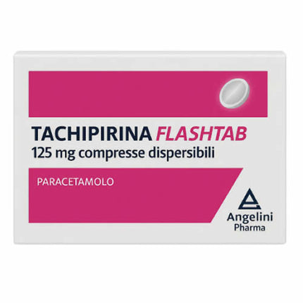 TACHIPIRINA FLASHTAB 125 MG 12 DISPERSIBLE TABLETS IN BLISTER