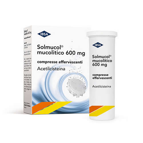 SOLMUCOL MUCOLITICO 600 MG COMPRESSA EFFERVESCENTE, 30 COMPRESSE IN TUBO PP (2x15)