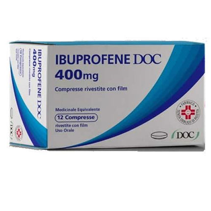 IBUPROFENE DOC 400 MG COMPRESSE RIVESTITE CON FILM 12 COMPRESSE IN BLISTER PVC/AL - Farmaspeed