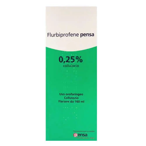FLURBIPROFENE PE 0,25% COLLUTORIO 1 FLACONE IN VETRO DA 160 ML - Farmaspeed
