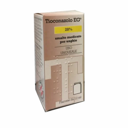TIOCONAZOLO EG 28% SMALTO MEDICATO PER UNGHIE 1 FLACONE DI VETRO DA 12 ML