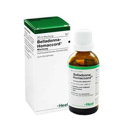 BELLADONNA HOMACCORD GOCCE ORALI SOLUZIONE 1 FLACONE CONTAGOCCE IN VETRO DA 30 ML - Farmaspeed
