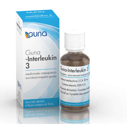 GUNA INTERLEUKIN 3 C4 GOCCE ORALI SOLUZIONE 1 FLACONE CONTAGOCCE IN VETRO DA 30ML