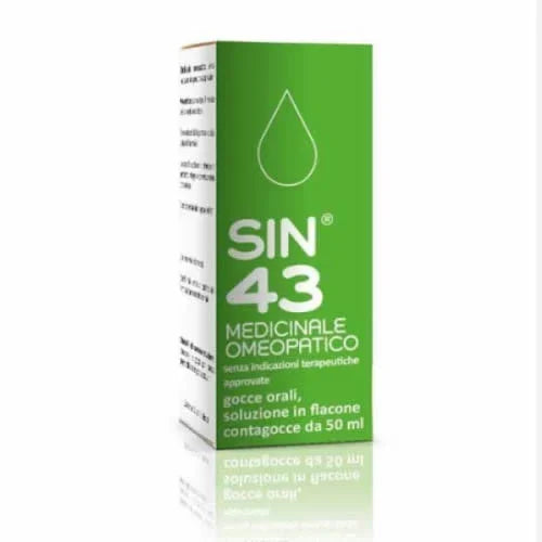 SIN 43 GOCCE ORALI SOLUZIONE 1 FLACONE CONTAGOCCE IN VETRO DA 50 ML - Farmaspeed