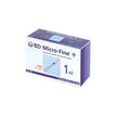 Siringa per insulina becton dickinson 1 ml 100 ui ago 29 gauge 30 pezzi - Farmaspeed