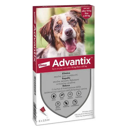 ADVANTIX SPOT ON*6PIP 10-25KG - Farmaspeed