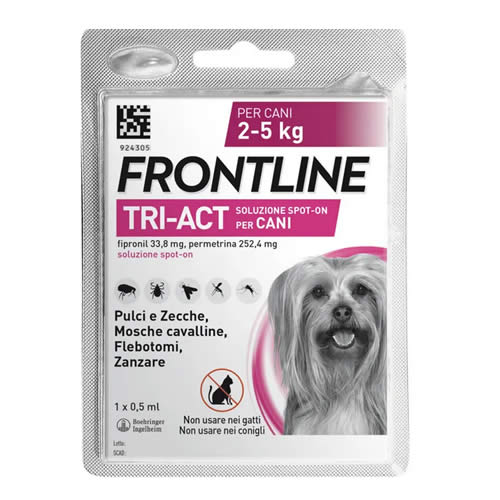 FRONTLINE TRI-ACT * 1 PIPPETTE 2-5KG