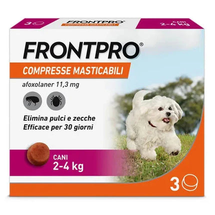 FRONT PRO CANI 2-4 KG 3 COMPRESSE MASTICABILI - Farmaspeed