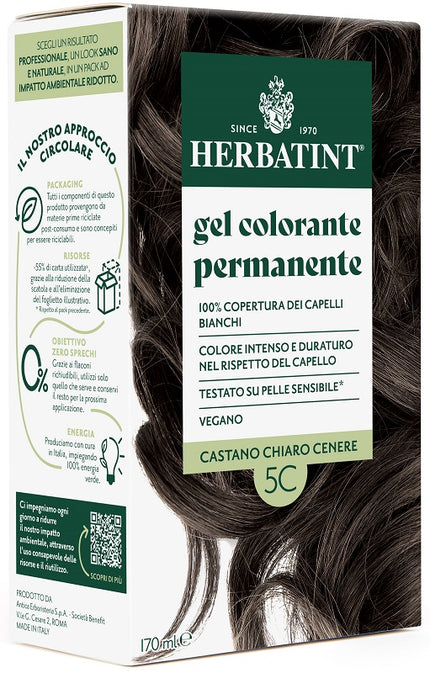 Herbatint 5c castano chiaro cenere 170 ml