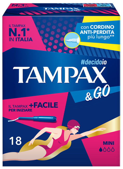 Tampax &go mini 18 pezzi