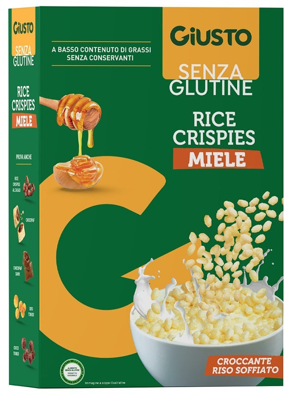 Giusto gluten free rice crispies honey 200 g