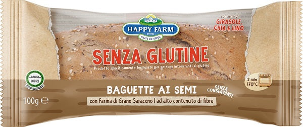Happy farm dark baguette seeds 100g