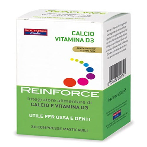 REINFORCE CALCIUM + VITAMIN D3 30 CHEWABLE TABLETS