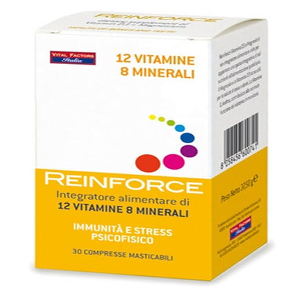 REINFORCE 12 VITAMINS + 8 MINERALS 30 CHEWABLE TABLETS