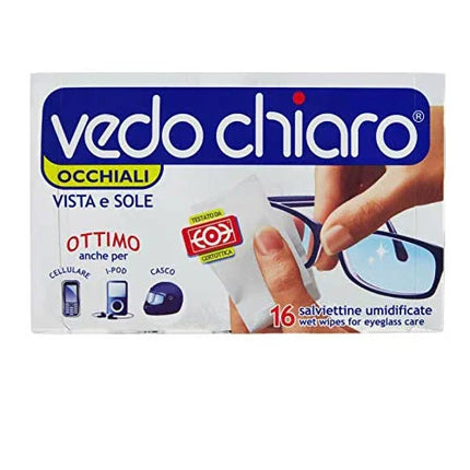 VEDOCHIARO OCCHIALI 16 SALVIETTE UMIDIFICATE - Farmaspeed