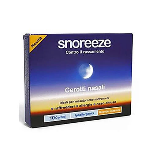 CEROTTO NASALE SNOREEZE GRANDE 10 PEZZI - Farmaspeed