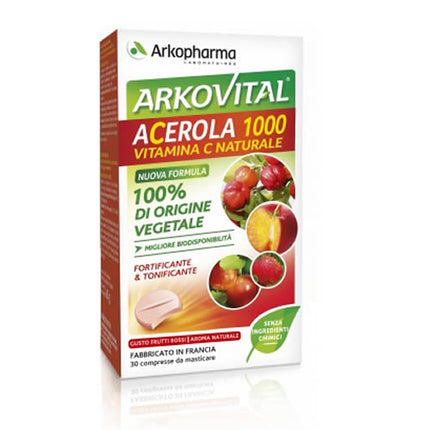ARKOVITAL ACEROLA 1000 30 COMPRESSE MASTICABILI
