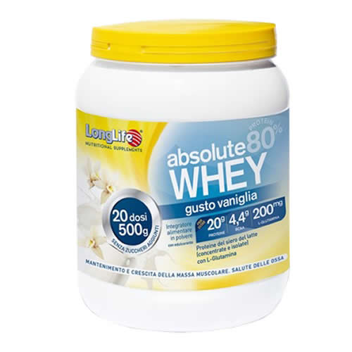 LONGLIFE ABSOLUTE WHEY VANIGLIA 500 G
