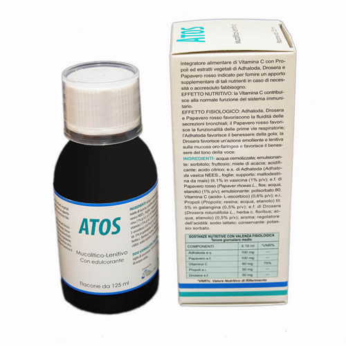 ATOS SCIROPPO MUCOLITICO LENITIVO 125 ML