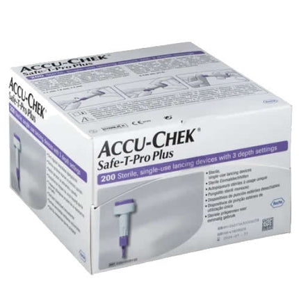ACCU-CHEK SAFE T PRO PLUS PD FINGERPRINT LANCETS 200 PIECES