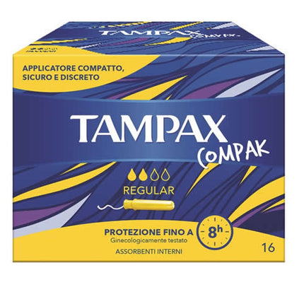 TAMPAX COMPAK REGULAR 16 PEZZI