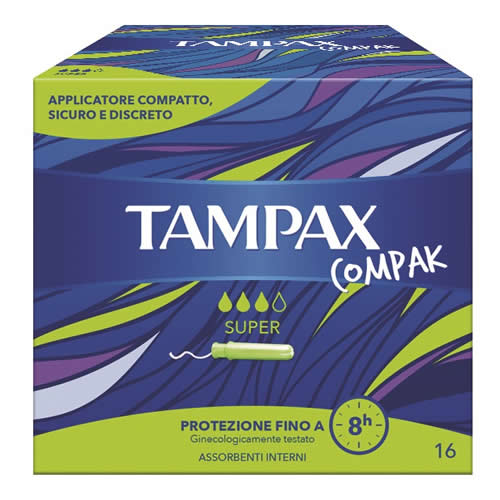 TAMPAX COMPAK SUPER 16 PEZZI