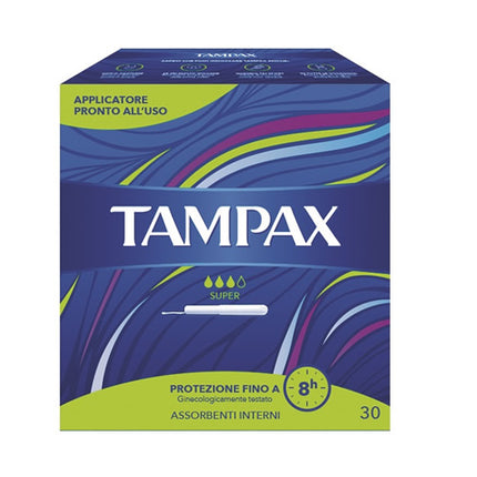 TAMPAX BLUE BOX SUPER 30 PIECES