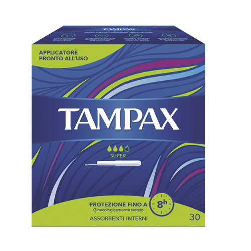 TAMPAX BLUE BOX SUPER 30 PIECES
