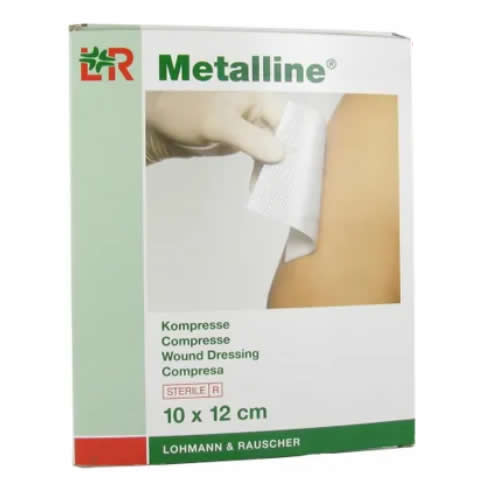 MEDICAZIONE METTALLINE GARZA IN TNT ALLUMINIZZATO 10X12CM 10 PEZZI