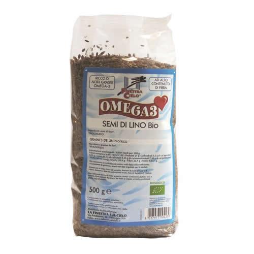 FSC OMEGA3 SEMI DI LINO BIO AD ALTO CONTENUTO DI FIBRA 500 G - Farmaspeed
