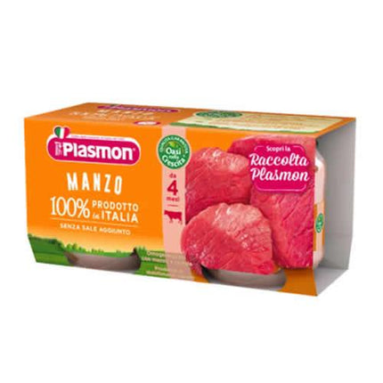 PLASMON OMOGENEIZZATO MANZO 4 X 80 G - Farmaspeed