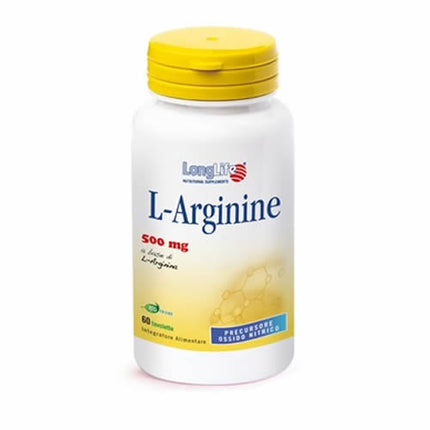 LONGLIFE L-ARGININE 60 COATED TABLETS OF 900 MG