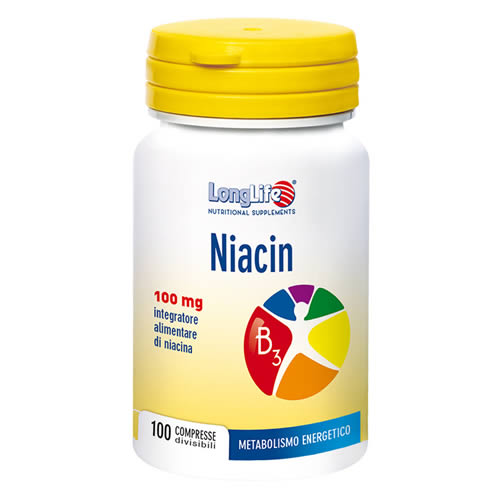LONGLIFE NIACIN 100 MG 100 DIVISIBLE TABLETS