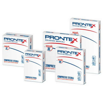 PRONTEX GARZA COMPRESSA 12/8 20X20CM 50 PEZZI - Farmaspeed