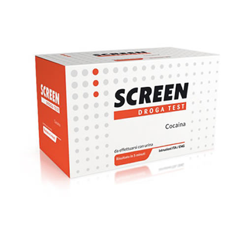 SCREEN DROGA TEST COCAINA TEST ANTIDROGA CON CONTENITORE URINA
