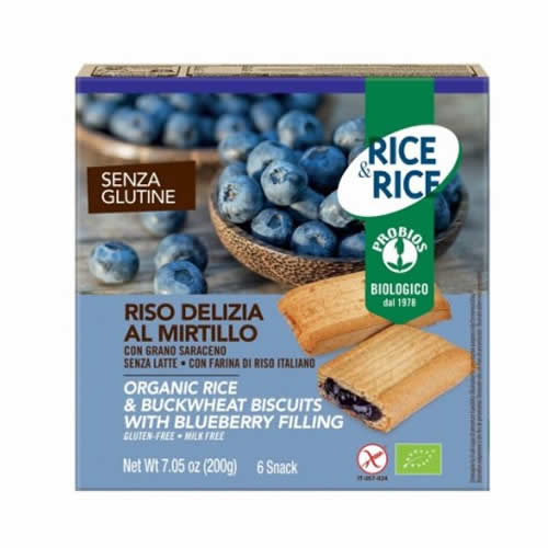 RICE&RICE RISO DELIZIA MIRTILLO E GRANO SARACENO 6 X 33 G