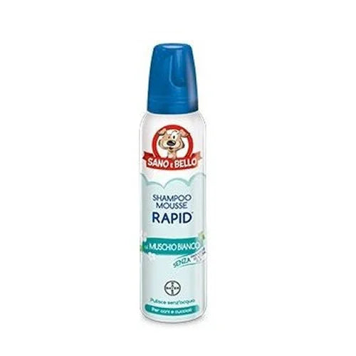 SANO E BELLO SHAMPOO MOUSSE RAPID NF MUSCHIO BIANCO 300 ML - Farmaspeed