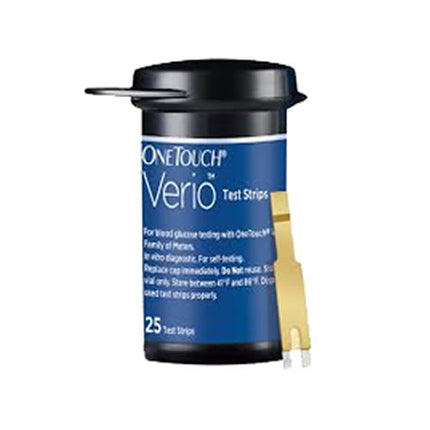 ONETOUCH VERIO BLOOD GLUCOSE TEST STRIPS 25 PIECES