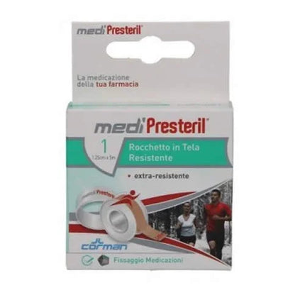 CEROTTO IN ROCCHETTO MEDIPRESTERIL IN TELA RESISTENTE M5X1,25CM - Farmaspeed