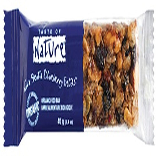 TASTE OF NATURE BARRETTA AI MIRTILLI BIO VEGAN AD ALTO CONTENUTO DI FIBRE 40 G