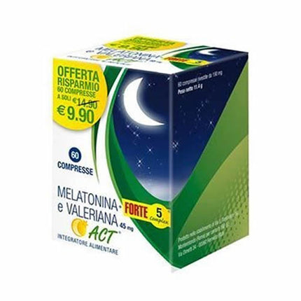 MELATONIN+FORTE 5 COMPLEX AND VALERIAN ACT 60 TABLETS