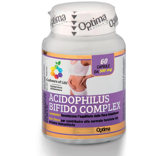 COLOURS OF LIFE ACIDOPHILUS BIFIDO COMPLEX 60 CAPSULE VEGETALI 500 MG