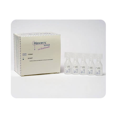 RINOREX BICARBONATE AEROSOL VIAL 25 VIALS 3 ML