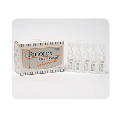 FIALA PER DOCCIA NASALE RINOREX BICARBONATO 15 FIALE 5 ML