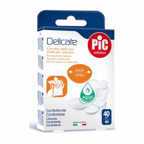 CEROTTO PIC DELICATE MIX 40 CEROTTI ANTIBATTERICO