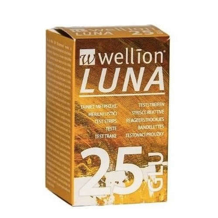 WELLION LUNA 25 STRIPS STRISCE PER MISURAZIONE GLICEMIA
